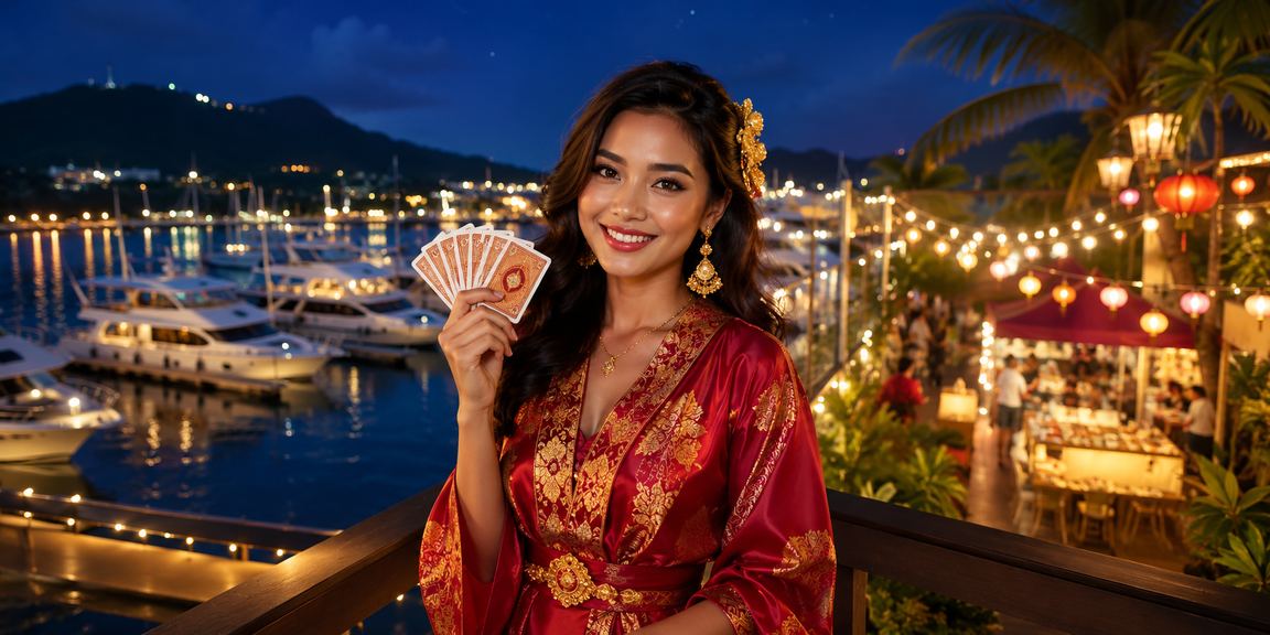 Pemain menikmati permainan rummy bergaya Melayu di Langkawi